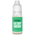 A bottle of Harmony E-liquid 100mg CBD - Classic Hemp (10ml).