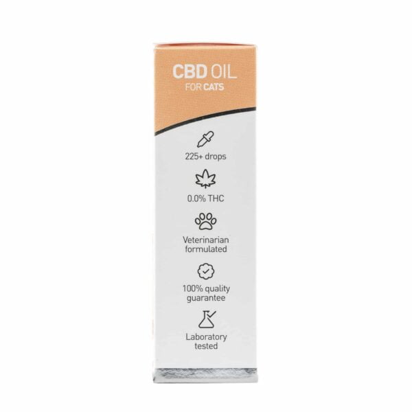 A tube of Renova-CBD oil 2,5% for cats on a white background.